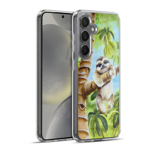 Lisa Sparling Creatures Cutest Sloth Soft Gel Case for Samsung Galaxy S24+ 5G & MagSafe