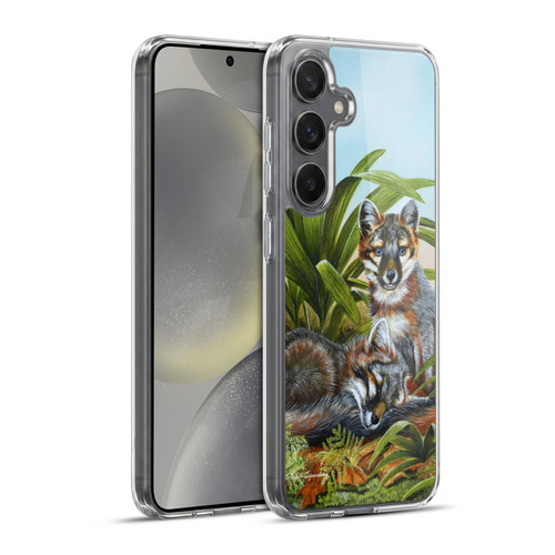 Lisa Sparling Creatures Red Fox Kits Soft Gel Case for Samsung Galaxy S24+ 5G & MagSafe