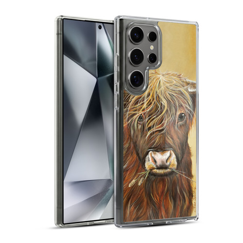 Lisa Sparling Creatures Highland Cow Fireball Soft Gel Case for Samsung Galaxy S24 Ultra 5G & MagSafe