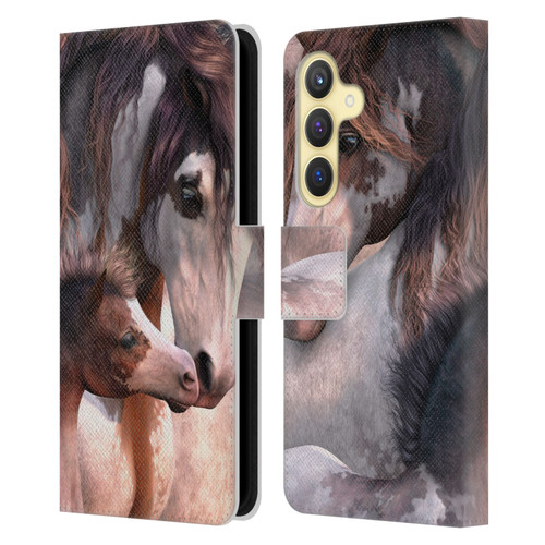 Laurie Prindle Western Stallion Generations Leather Book Wallet Case Cover For Samsung Galaxy S24 5G