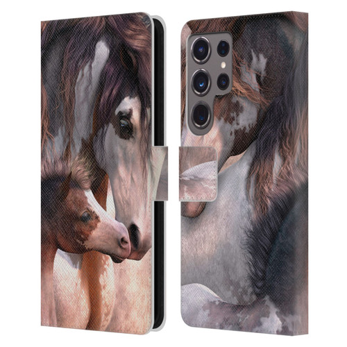 Laurie Prindle Western Stallion Generations Leather Book Wallet Case Cover For Samsung Galaxy S24 Ultra 5G