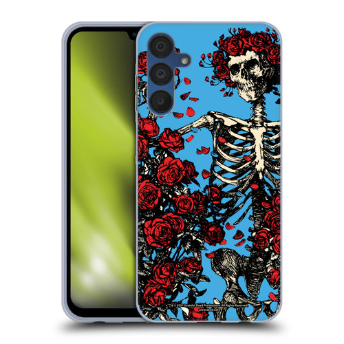 Grateful Dead Trends Bertha Skull Roses Soft Gel Case for Samsung Galaxy A15