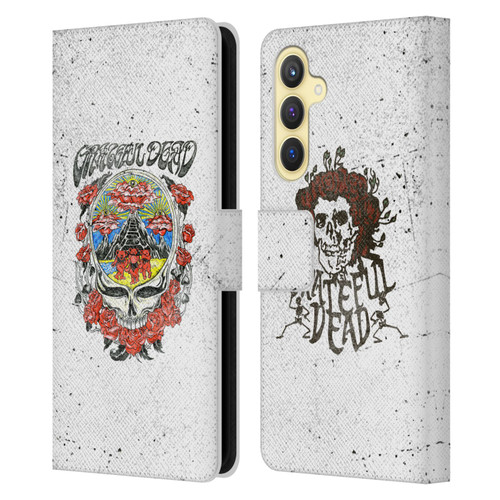 Grateful Dead Trends Rose Leather Book Wallet Case Cover For Samsung Galaxy S23 FE 5G