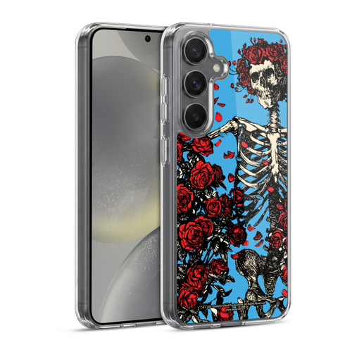 Grateful Dead Trends Bertha Skull Roses Soft Gel Case for Samsung Galaxy S24 5G & MagSafe