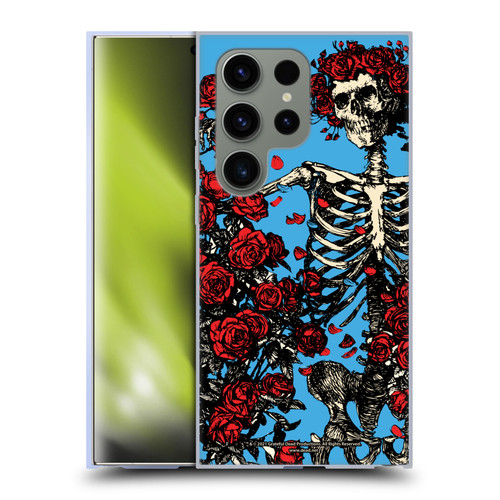 Grateful Dead Trends Bertha Skull Roses Soft Gel Case for Samsung Galaxy S24 Ultra 5G & MagSafe