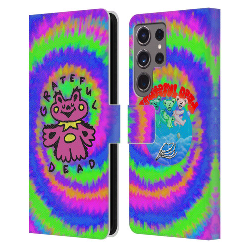 Grateful Dead Trends Dancing Bear Colorful Leather Book Wallet Case Cover For Samsung Galaxy S24 Ultra 5G