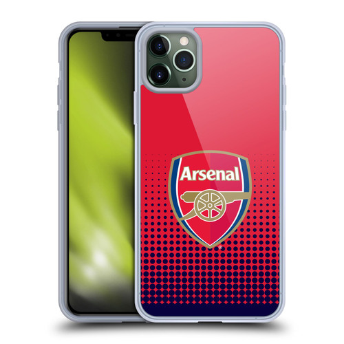 Arsenal FC Crest 2 Fade Soft Gel Case for Apple iPhone 11 Pro Max & MagSafe