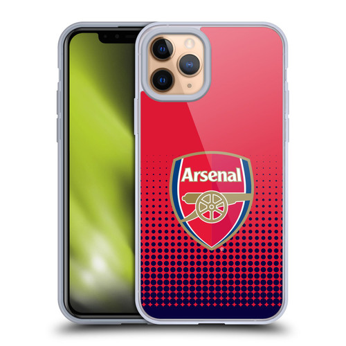 Arsenal FC Crest 2 Fade Soft Gel Case for Apple iPhone 11 Pro