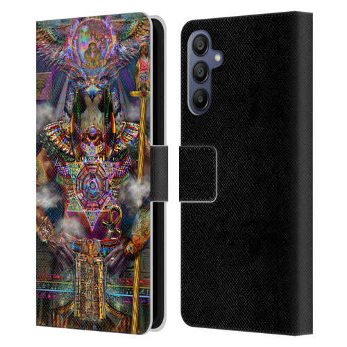 Jumbie Art Gods and Goddesses Horus Leather Book Wallet Case Cover For Samsung Galaxy A15