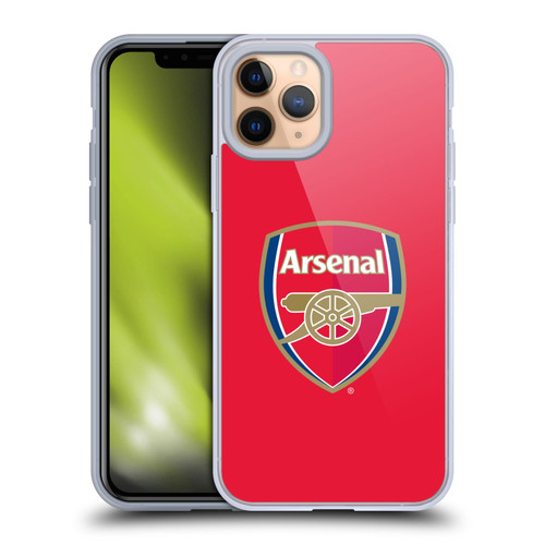 Arsenal FC Crest 2 Full Colour Red Soft Gel Case for Apple iPhone 11 Pro