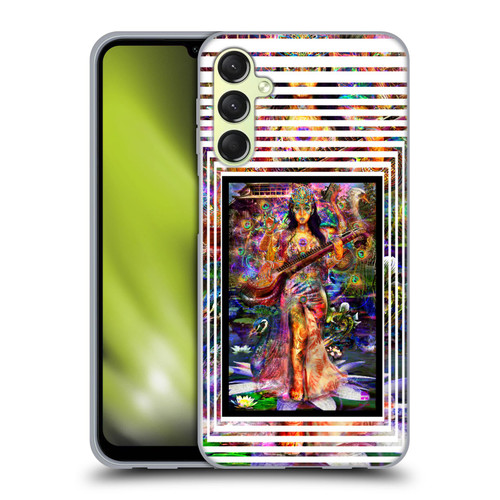 Jumbie Art Gods and Goddesses Saraswatti Soft Gel Case for Samsung Galaxy A24 4G / Galaxy M34 5G