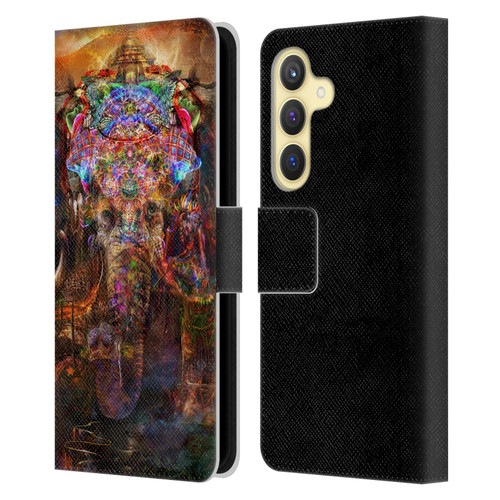 Jumbie Art Gods and Goddesses Ganesha Leather Book Wallet Case Cover For Samsung Galaxy S24 5G