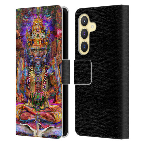 Jumbie Art Gods and Goddesses Brahma Leather Book Wallet Case Cover For Samsung Galaxy S24 5G