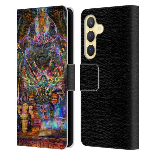Jumbie Art Gods and Goddesses Osiris Leather Book Wallet Case Cover For Samsung Galaxy S24 5G