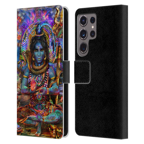 Jumbie Art Gods and Goddesses Shiva Leather Book Wallet Case Cover For Samsung Galaxy S24 Ultra 5G