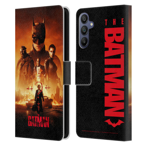 The Batman Posters Group Leather Book Wallet Case Cover For Samsung Galaxy A15