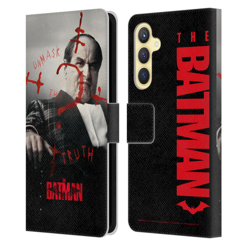 The Batman Posters Penguin Unmask The Truth Leather Book Wallet Case Cover For Samsung Galaxy S23 FE 5G
