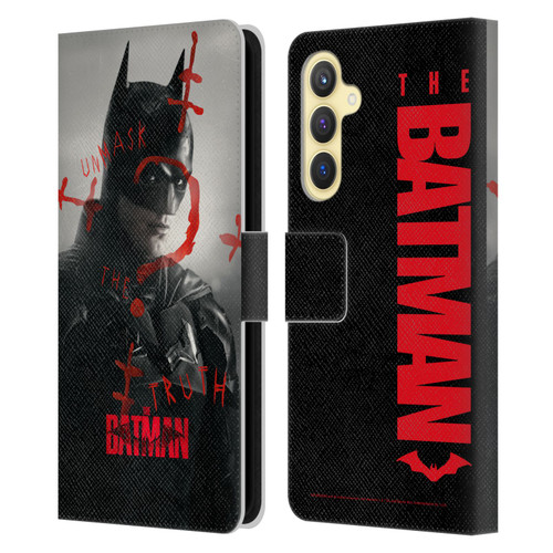 The Batman Posters Unmask The Truth Leather Book Wallet Case Cover For Samsung Galaxy S23 FE 5G