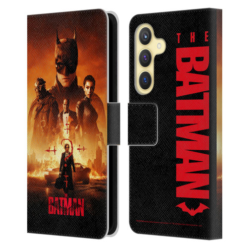 The Batman Posters Group Leather Book Wallet Case Cover For Samsung Galaxy S24 5G