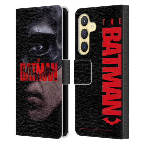 The Batman Posters Close Up Leather Book Wallet Case Cover For Samsung Galaxy S24 5G