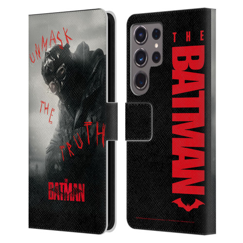 The Batman Posters Riddler Unmask The Truth Leather Book Wallet Case Cover For Samsung Galaxy S24 Ultra 5G