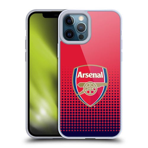 Arsenal FC Crest 2 Fade Soft Gel Case for Apple iPhone 12 Pro Max