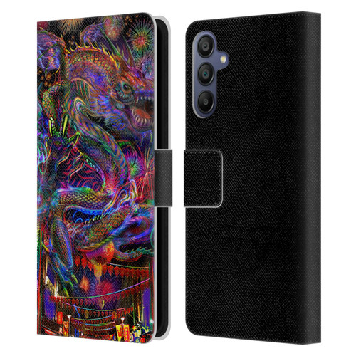 Jumbie Art Visionary Dragon Leather Book Wallet Case Cover For Samsung Galaxy A15