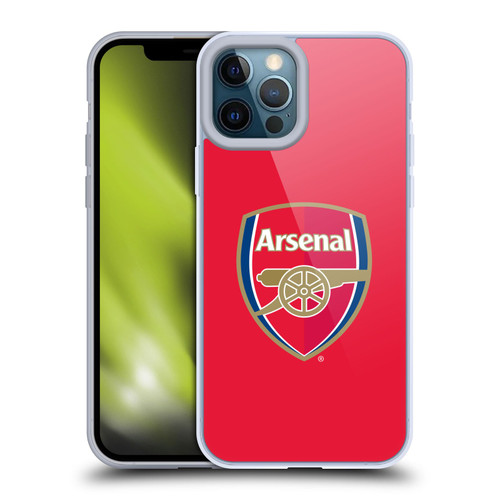 Arsenal FC Crest 2 Full Colour Red Soft Gel Case for Apple iPhone 12 Pro Max