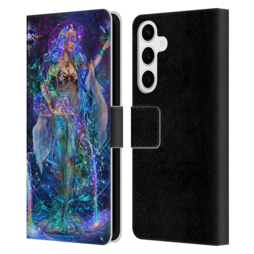 Jumbie Art Visionary Aquarius Leather Book Wallet Case Cover For Samsung Galaxy S24+ 5G