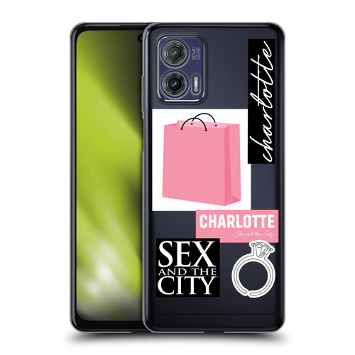 Sex and The City: Television Series Characters Shopping Bag Charlotte Soft Gel Case for Motorola Moto G73 5G