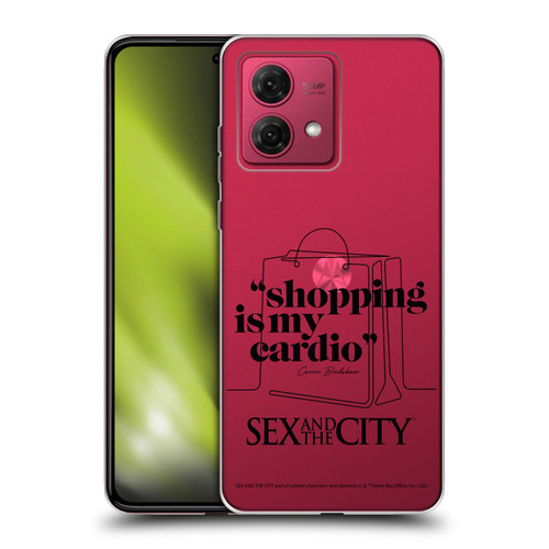 Sex and The City: Television Series Characters Shopping Cardio Carrie Soft Gel Case for Motorola Moto G84 5G