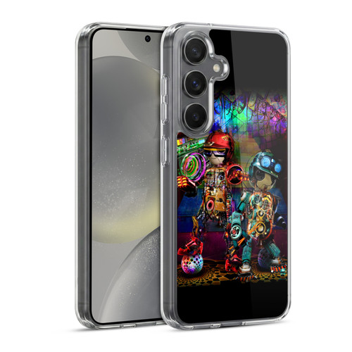Jumbie Art Visionary Boombox Robots Soft Gel Case for Samsung Galaxy S24 5G & MagSafe