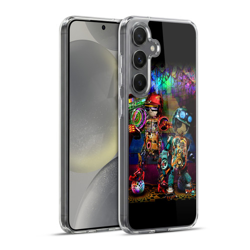 Jumbie Art Visionary Boombox Robots Soft Gel Case for Samsung Galaxy S24+ 5G & MagSafe