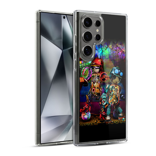 Jumbie Art Visionary Boombox Robots Soft Gel Case for Samsung Galaxy S24 Ultra 5G & MagSafe