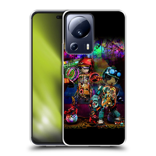 Jumbie Art Visionary Boombox Robots Soft Gel Case for Xiaomi 13 Lite 5G