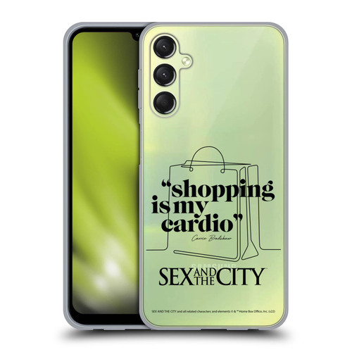 Sex and The City: Television Series Characters Shopping Cardio Carrie Soft Gel Case for Samsung Galaxy A24 4G / Galaxy M34 5G