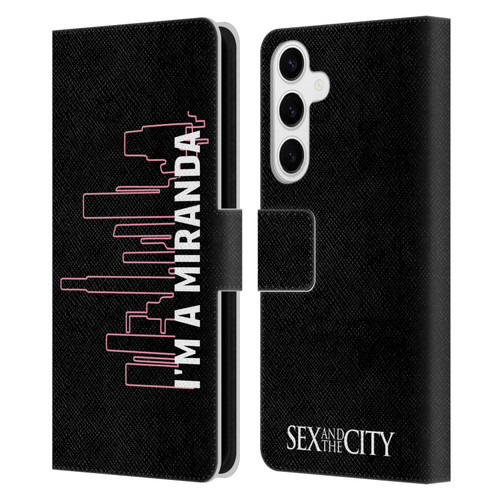 Sex and The City: Television Series Characters Miranda Leather Book Wallet Case Cover For Samsung Galaxy S24+ 5G