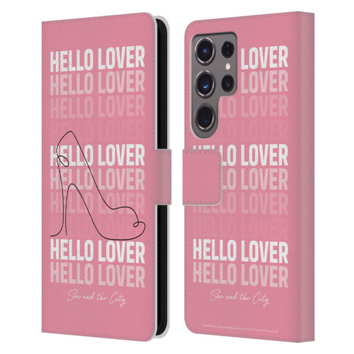 Sex and The City: Television Series Characters Hello Lover Carrie Leather Book Wallet Case Cover For Samsung Galaxy S24 Ultra 5G