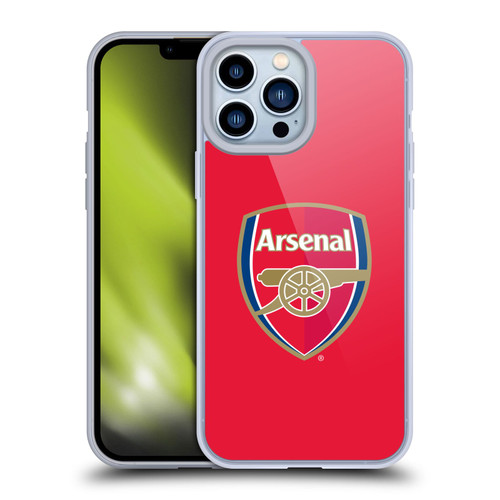 Arsenal FC Crest 2 Full Colour Red Soft Gel Case for Apple iPhone 13 Pro Max & MagSafe