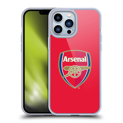 Arsenal FC Crest 2 Full Colour Red Soft Gel Case for Apple iPhone 13 Pro Max