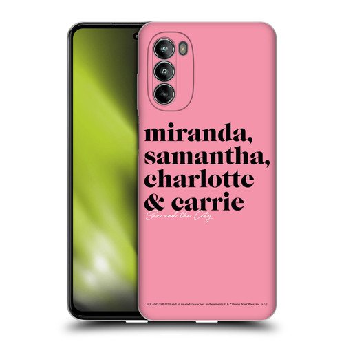 Sex and The City: Television Series Graphics Character 2 Soft Gel Case for Motorola Moto G82 5G