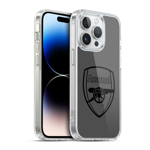 Arsenal FC Crest 2 Black Logo Soft Gel Case for Apple iPhone 13 Pro & MagSafe