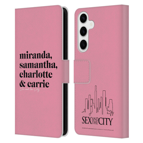 Sex and The City: Television Series Graphics Character 2 Leather Book Wallet Case Cover For Samsung Galaxy S24+ 5G