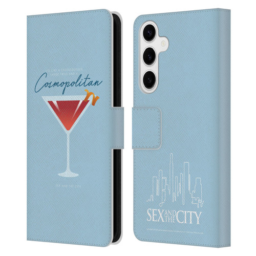 Sex and The City: Television Series Graphics Glass Leather Book Wallet Case Cover For Samsung Galaxy S24+ 5G