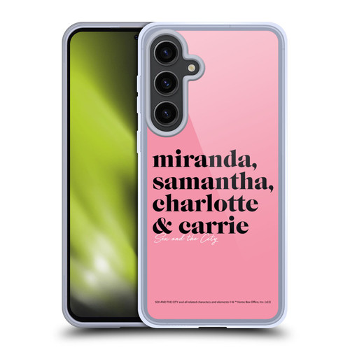Sex and The City: Television Series Graphics Character 2 Soft Gel Case for Samsung Galaxy S24+ 5G