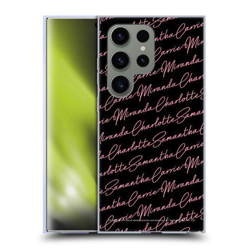 Sex and The City: Television Series Graphics Name Pattern Soft Gel Case for Samsung Galaxy S24 Ultra 5G