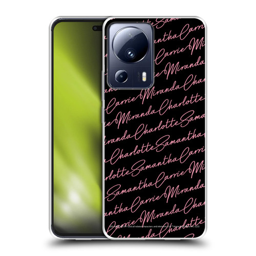 Sex and The City: Television Series Graphics Name Pattern Soft Gel Case for Xiaomi 13 Lite 5G