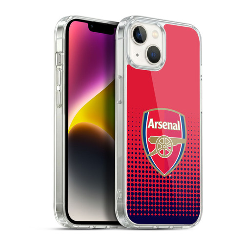 Arsenal FC Crest 2 Fade Soft Gel Case for Apple iPhone 14 Plus & MagSafe