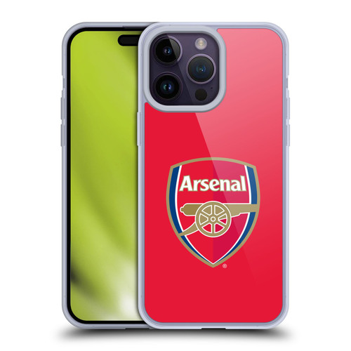 Arsenal FC Crest 2 Full Colour Red Soft Gel Case for Apple iPhone 14 Pro Max