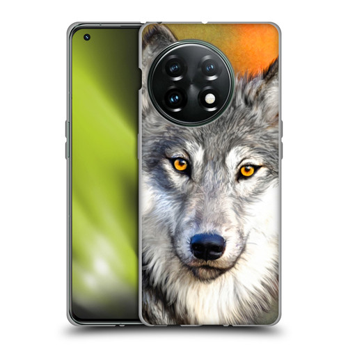 Aimee Stewart Animals Autumn Wolf Soft Gel Case for OnePlus 11 5G